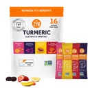 ZYN Electrolyte Drink Mix Pakiety nawadniania, Proszek elektrolitów, Pakiety nawadniania w / Kurkumina turmerowa, Witamina C i D, Cynk, Pakiety proszku elektrolitów dla Wellness, Pakiet odmian 16