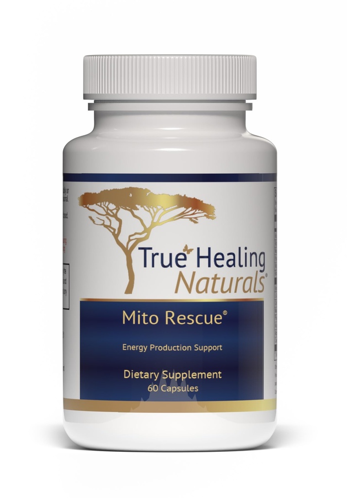 Prawdziwe uzdrawiające Naturals - Mito Rescue, Mitochondrial Supplements Support, 60 Kapsułki wegetariańskie
