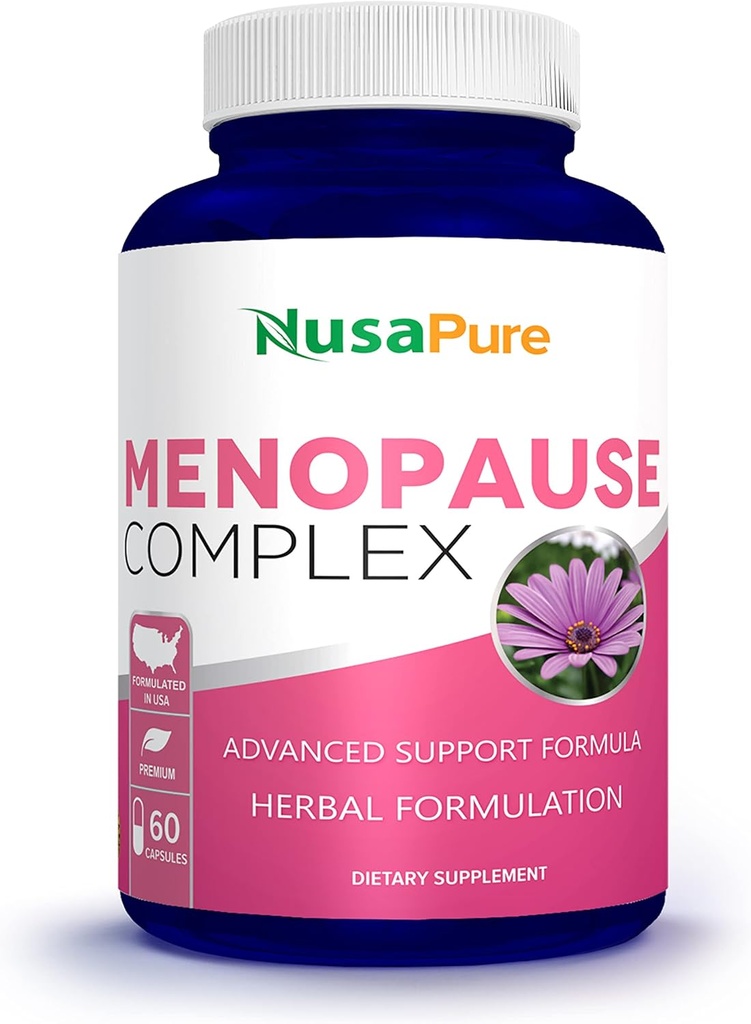 Kompleks NusaPure Menopauza: Black Cohosh and Herbal Ingredients - 60 kapsułek