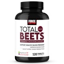 Siła Czynnik Total Beets Blood Pressure Support with Grape Seed Extract and Non GMO Beet Root Powder for Heart Health, Circulation, & Blood Flow, 120 Count
