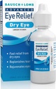Bausch & Lomb Advanced Eye Relief, Lubricant Eyedrops for Dry Eye, Moisturizing & Soothing, Uzupełnia Łzy dla szybkiego i długotrwałego Relief, 1 Fl Oz (Opakowanie 3)