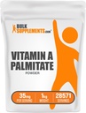BulkSupplements.com Witamina A Palmitate Proszek - jako Retinol Palmitate, Witamina A Suplement do wsparcia immunologicznego i oczu - Bez glutenu, 35 mg na serwowanie, 1 kg (2,2 kg) (Opakowanie 1)