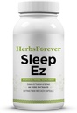 Herbsforever Sleep Ez (Sleep Ease) (Ayurvedic Herbal Formulation) for Relaxation of Mind, Body and Assistance of Blossful Sleep Pattern, 60 vege kapsułki, 800 mg Każdy skoncentrowany ekstrakt