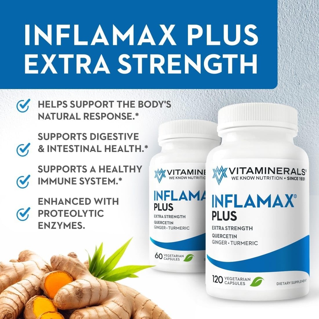 Witaminale ® 121 + Inflamax ® Plus 124; Kwercetyna 124; Enzymy proteolityczne 124; Ginger 124; Turmeric Ingel124; Czapki Veggie