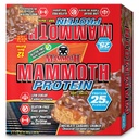 Batonik z białkiem MAMMOTH, Chrupka z masłem orzechowym czekoladowym, Chrupka z białkiem 25g, Niski cukier, Niski węglowodór, Gluten wolny, 12 x 65g (12 hrabiego) (Chrupka z masłem orzechowym czekoladowym) (12 hrabiego, Chrupka z karmelem czekoladowym)
