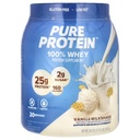 Czysty proszek z protein, serwatka, wysoki poziom białka, niski cukier, bez glutenu, krem waniliowy, 1,75 funtów