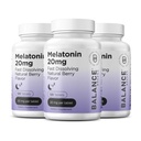 Balancebreens Melatonina 20mg Szybko Rozpuścić tabletki - Wysoka potencja, Szybkie aktorstwo, Naturalne wsparcie snu - Pomoc snu dla dorosłych - Non- Groggy, Formuła - 120 Pigułki snu