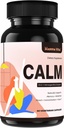 Calm Ashwagandha Suplementy, Ashwagandha 4000mg z Rhodiola Rosea, Reishi, Ginseng, Bacopa, L Theanine, Natural Adaptogens Nootropic Stress & Mood Support, 60 Kapsułki