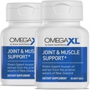 OmegaXL Joint Supplement Supplement - Natural Muscle Supplement, Green Lipped Mussel Oil, Soft Gel Pills, Drug- Free, 60 Count (2 Pack)