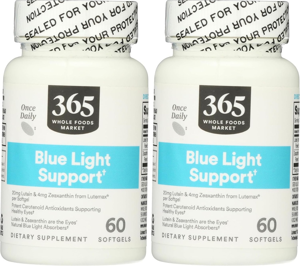 Whole Foods Market, Lutein 20 mg Zeaksantyna, 60 sztuk (opakowanie po 2 sztuki)