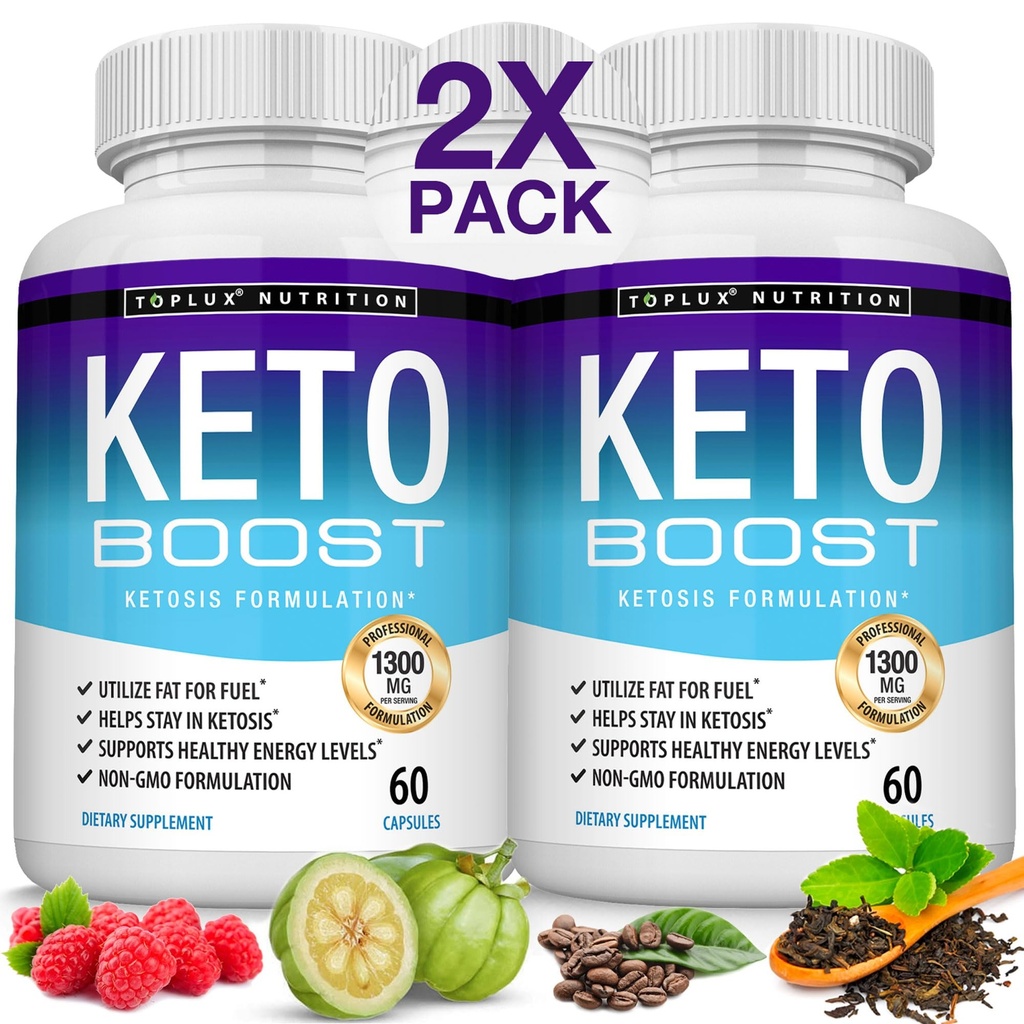 Keto Boost Diet Suplement Ketosis - Natural Exgenous Keto Formula Support Energy & Focus, Advanced Ketones for Ketogenic Diet, dla mężczyzn