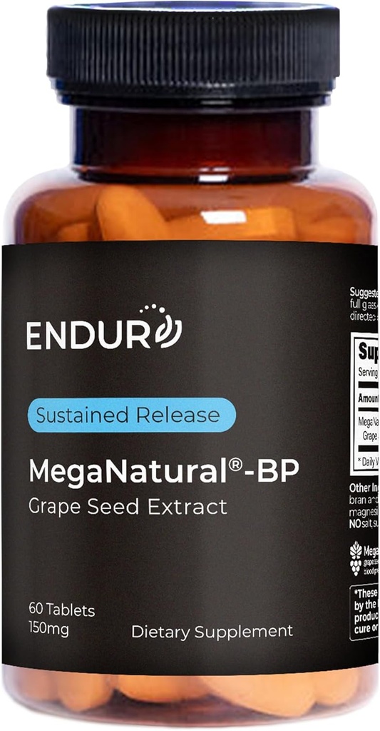 Meganatural- BP Grape Extract Trwałe tabletki uwalniające, 60