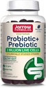 Jarrow Fixas Probiotic + Prebiotic Dietetic Supplement, Digestive Health, Gut Flora + Immune Health - 2 Billion CFU - 2 Clinically Studied Strains - 60 Gummies - Blackberry Flavor