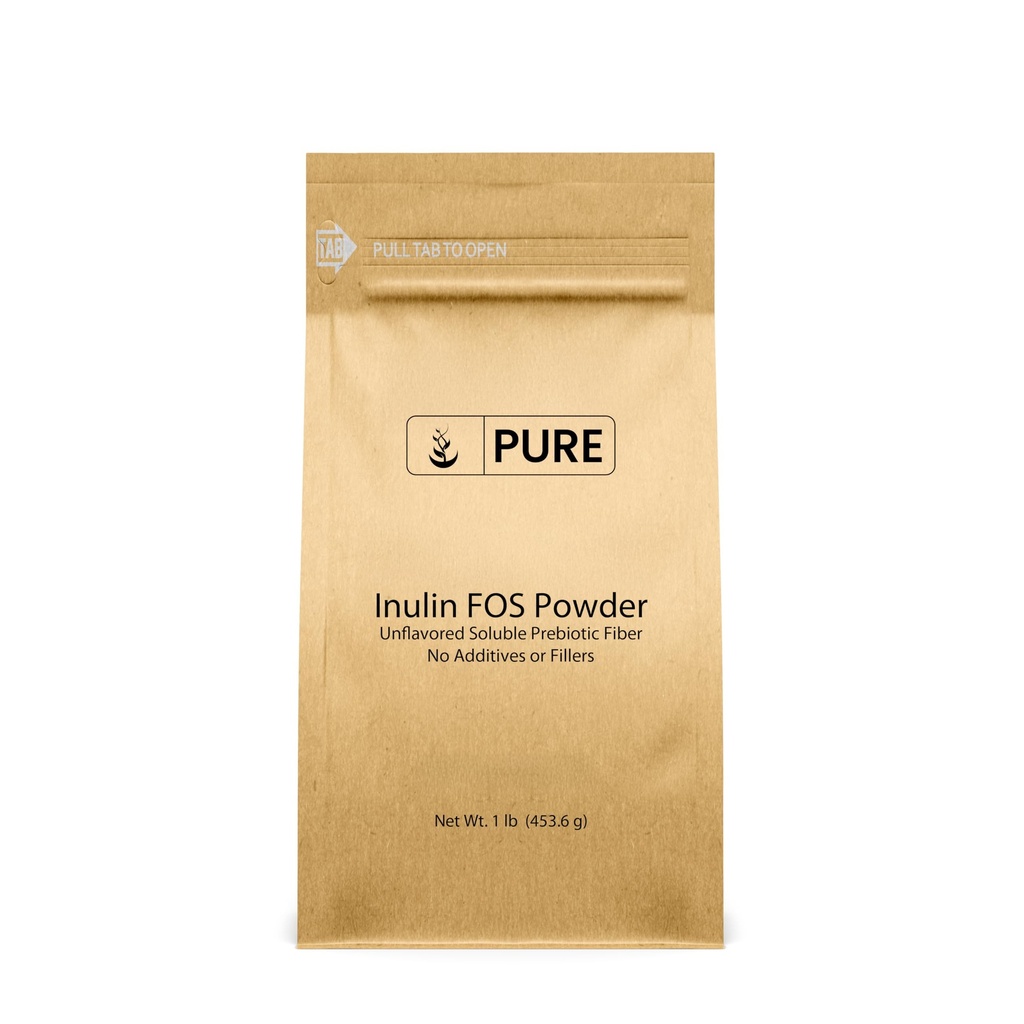 Pure Original Ingredients Inulina FOS Proszek (1 lb) Zawsze Czysty, Brak wypełniaczy lub dodatków, Laboratorium zweryfikowane
