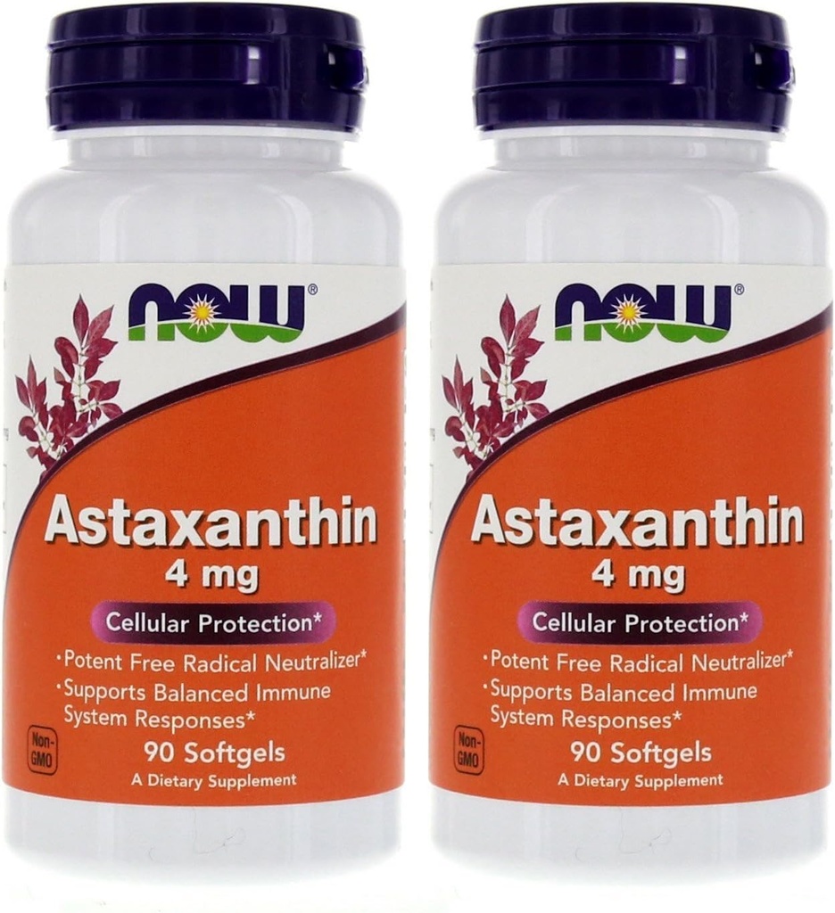 Astaksantyna 4 mg 90 Softgels (Ochrona komórek) (opakowanie zawierające 2 tabletki)
