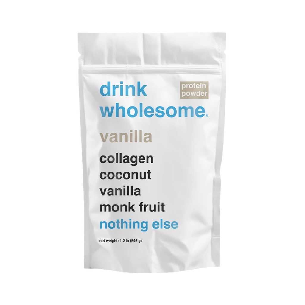 Pić zdrowe Vanilla Collagen Protein Powder Pension 124; dla czułych żołądków 124; Gut Friendly Pension 124; Additive & Dairy Free Pension 124; Brak sztucznych słodzików w proszku 124; Brak wzdęcia, Pierd lub gazu 124; Brak zaparcia lub Biegunka
