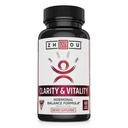 ZHOU Clarity and Vitality (Formerly DHEA) 50 mg, Hormonal Balance Formula dla kobiet i mężczyzn, Zdrowe starzenia, Non-GMO, Wegan, Gluten Free, 60 Kapsułki