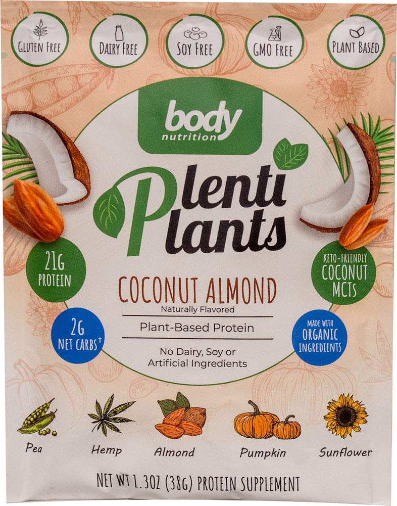 Body Nutrition PlentiPlants Plant Based Protein (Coconut Almond, 38g)