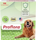 Probiotyki dla Dogs- Kompletna Gut Zdrowie i Wsparcie immunologiczne. Łatwe w użyciu wielostrunowe probiotyki. Łatwiejsza dieta Transitions, Zdrowie skóry & Coat & Pomaga leczyć Biegunkę. 30 paczek.