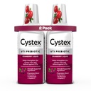Cystex Urynary Tract Infection Support & Prevention - Żurawinowy suplement prebiotyczny z D- Mannose & Witamina C do ochrony UTI i konserwacji zdrowia - 7.6 fl oz - (Opakowanie 2)