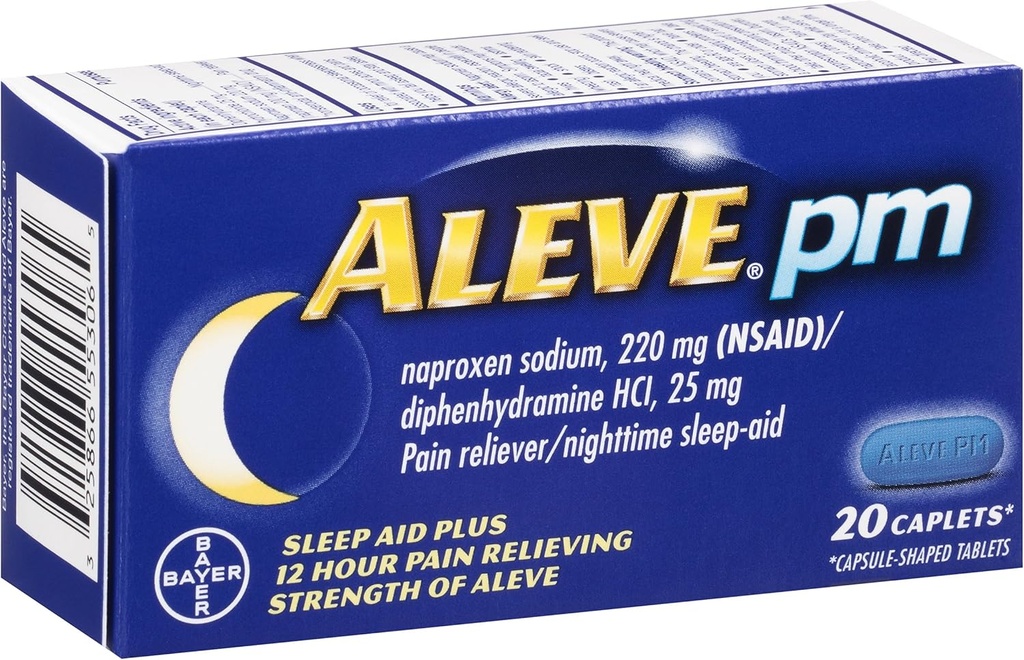 Aleve PM Caplets, 20 Hrabia