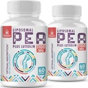 Liposomal Palmitoyletanolamid 1000 mg + Luteolin 100 mg, Groszek mikronizowany 99% Wysoko Oczyszczony - Zwiększenie wchłaniania i dostępności biologicznej, 120 Softgels