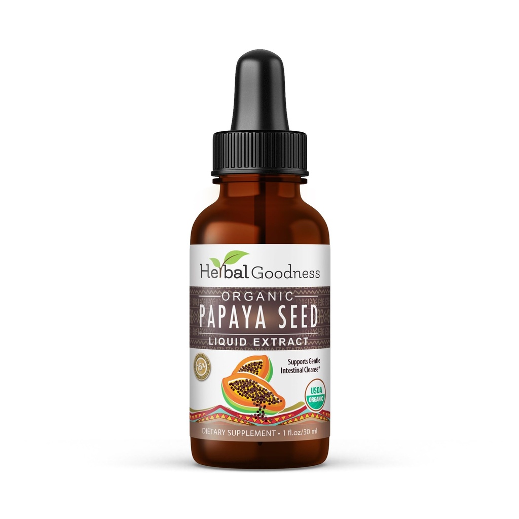 Papaja Nasiona 1oz - Organic Superfood for Digestive Enzymes, Gut Health- Non-GMO, Surowy i nieprzetworzony dla Holistic Wellness