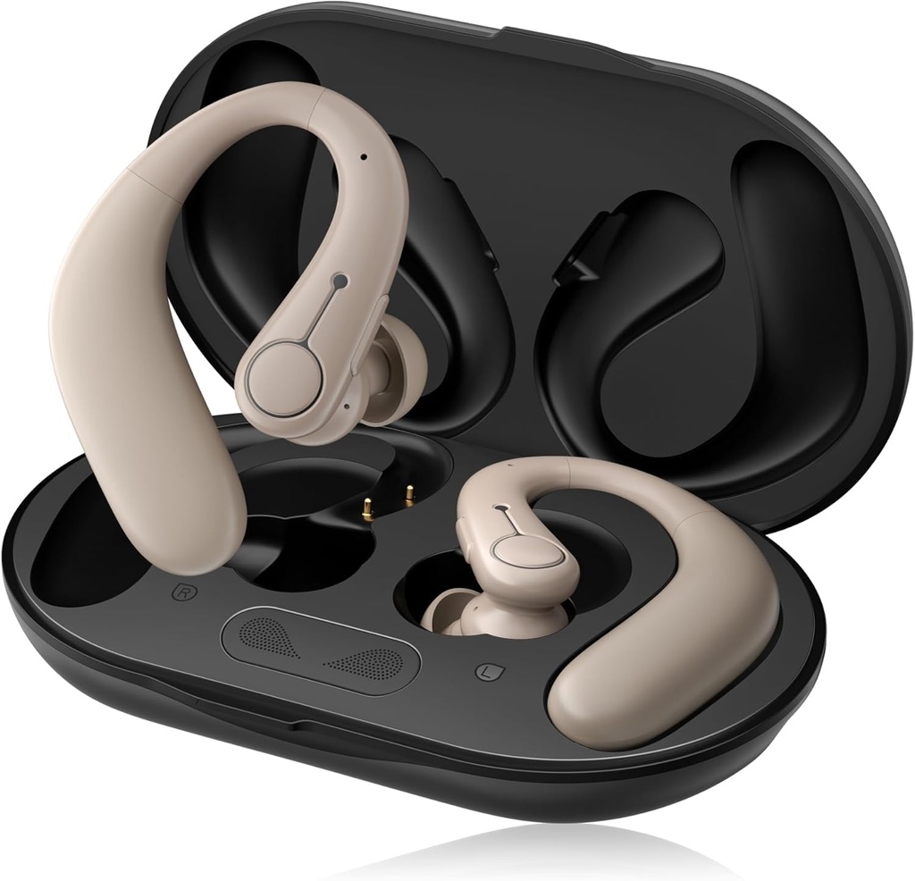 Pomoc słuchu, Pomoc słuchu dla seniorów z Bluetooth, Odzyskiwalny Słuchu Pomoc z anulowania hałasu, 5- Poziom kontroli głośności guzika, Wzmacniacz słuchu OTC dla umiarkowanego Utrata słuchu, Czysty dźwięk