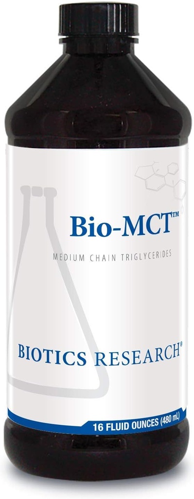 Biotics Research Bio MCT Brain Fuel, Energia mózgu, Czysta energia, Triglicerydy średniego łańcucha, MCT, Trigliceryd kaprylowy 16 Ounces fluid