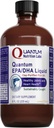 Quantum Nutrition Labs EPA / DHA Liquid - Omega 3 Fish Oil Liquid, Omega 3 Liquid Fish Oil Supplement for Adult, Joint, Heart, & Brain Health Support - 8 Fl Oz Bottle