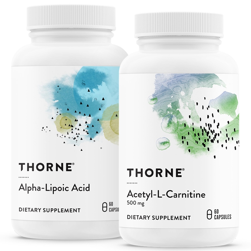 CRONE - Antyoksydant Nerve Support Duo - Alpha- Kwas lipowy & Acetyl- L- Karnityna Bundle - 60 Służenie
