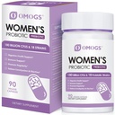 OMOGS Probiotyczne kobiety 180 Mln CFU 18 Szczepy, z Prebiotyki Organicznej, ekstrakt żurawinowy, D- Mannose & Digestive Enzymes, dla Digestive, Boost Immune, PH Balance & Urethral Health, 90 Kapsułki