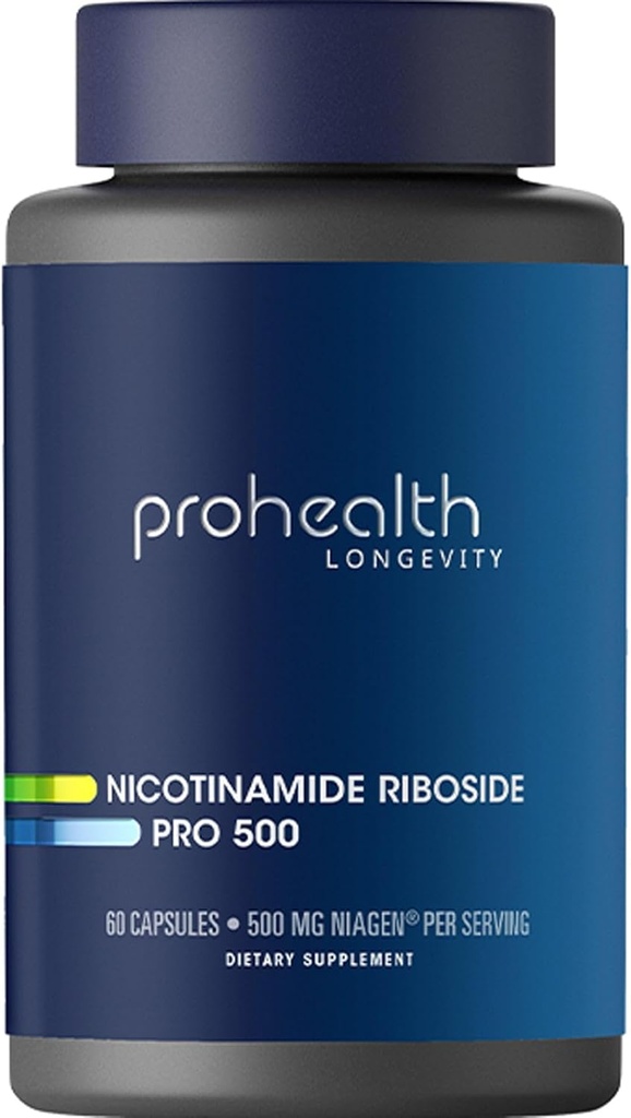 ProHealth Nicotinamid Riboside Pro 500. Opatentowany NR Niagen 500mg Plus 250mg TMG. NAD + Suplement zwiększa NAD +. NR Suplement Proven w 300 Badania. 30 Służenie