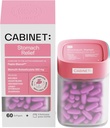 Gabinet: Relief żołądkowy subsalicylan bizmutu 262mg, 60 Hrabia 124; Relief przeciwgorączkowy do rozdrażnionych żołądków i niestrawności (Starter Kit)