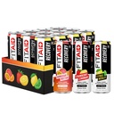 Mieszanka do odzyskiwania FITAID, Pakiet odmian, BCAA, Glukozamina, Electrolytes, Omega- 3, Zielona herbata, 100% Czysty, Paleo, Wegan & Gluten- Free, Naturalnie Sweetened & Flavored, 12- oz. puszki (Opakowanie 12)