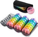 Upgrade Monthly Pill Organizator 2 razy dziennie, One Month Box AM PM, Daily Cases Large 4 Tydzień, Medykacja 28 Dni Dispenser na pigułki, Oleje rybne, Witamina, Suplement (Rainbow)...