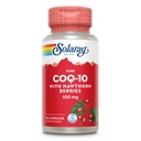 Solaray Pure CoQ10 100mg z Hawthorn Berry, formuła przeciwutleniająca z CoEnzyme Q10 i Witamina E do Cellular Energy and Heart Health Support, Laboratorium zweryfikowane, 60 Day Guarantee, 30 Służenia, 30 Kapsułki