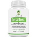 VitaMonk GlycoTrax ™ GPLC Bardzo duża butelka - 120 Kapsułek Glycine wysokoabsorpcyjnej Propionylo- L- Karnityny bez sztucznych wypełniaczy - Glycine Propionyl L Suplement karnityny