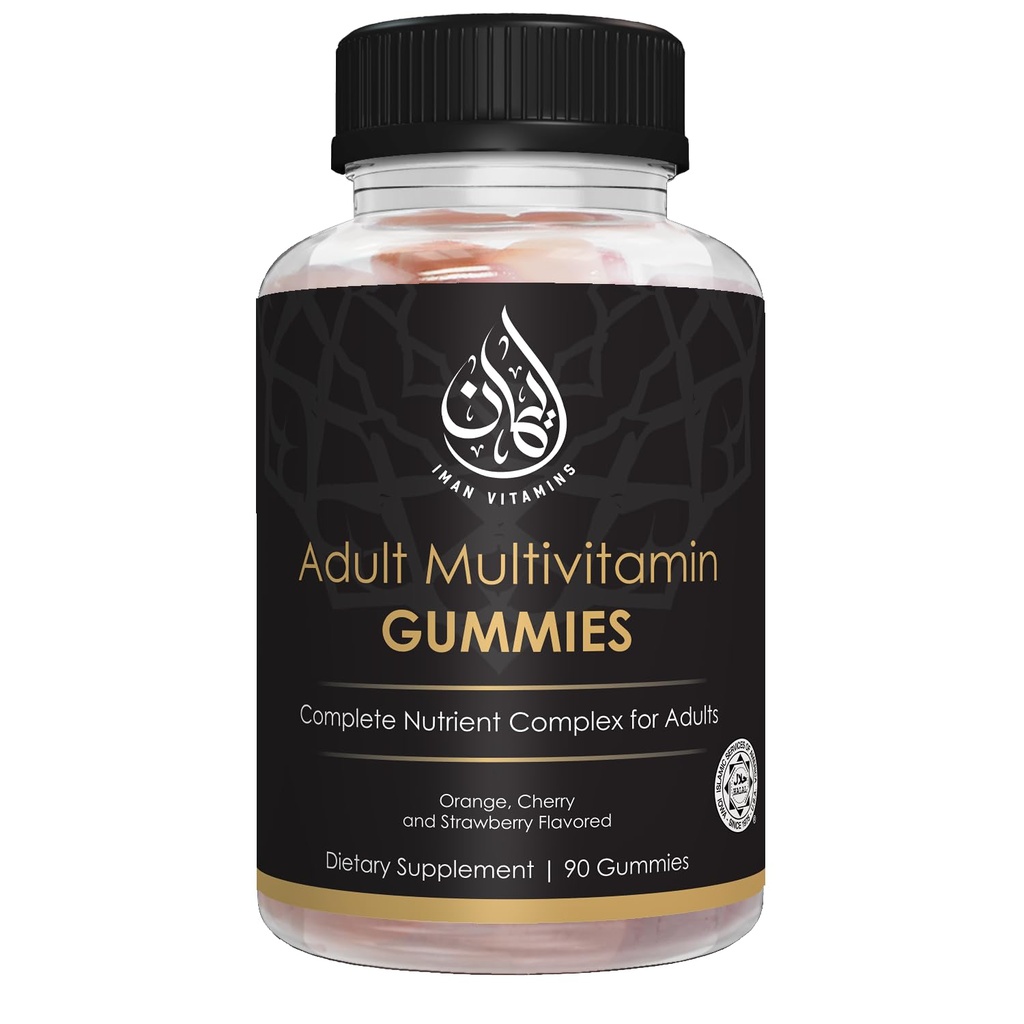 Halal Complete Complete Adult Multivitamin Gummies is 124; Naturalny boost immunologiczny dla mężczyzn i kobiet 124; Wegetarian & Non-GMO 's 124; Gluten, żelatyna, Peanut & Dairyfree Witamina Gummy' s 124; 90 Count