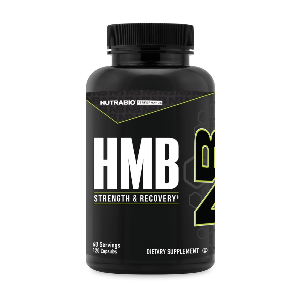 Suplement NutraBio HMB, Acid Amino Hmb, Suplementy HMB dla mężczyzn, HMB 1000mg- 120 Kapsułki