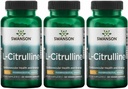 Swanson L- Citrulline - Natural Supplement Promotion Cardioviral Health & Energy Support - Pomaga zwiększyć krążenie - (60 kapsułek, 850mg każdy) (3 opakowania)