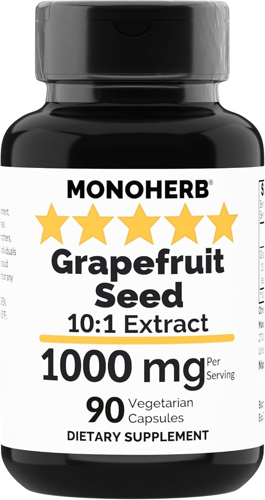 MONOHERB Grapefruit Seed Extract 1000 mg - 90 Kapsułki wegetariańskie