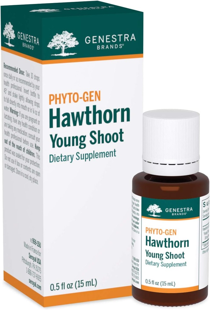 Genestra Brands Hawthorn Young Shoot Xi124; Herbal Supplement Xi124; 0.5 fl. oz.