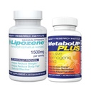Lipozene Weight Loss Combo jednego Mega Butelka 120 Licznik i jedna Butelka MetaboUP Termogeniczne Suplement 60 Licz w sumie - Zwiększ MetaboUP MetaboUP MetaboUP - Zwiększenie metabolizmu, Zwiększ energię i kontrolować swój apetite