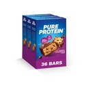 Czyste batoniki białkowe, wysoki poziom białka, odżywcze przekąski do wsparcia energii, niski cukier, Gluten Free, Chewy Chocolate Chip, Opakowanie 36