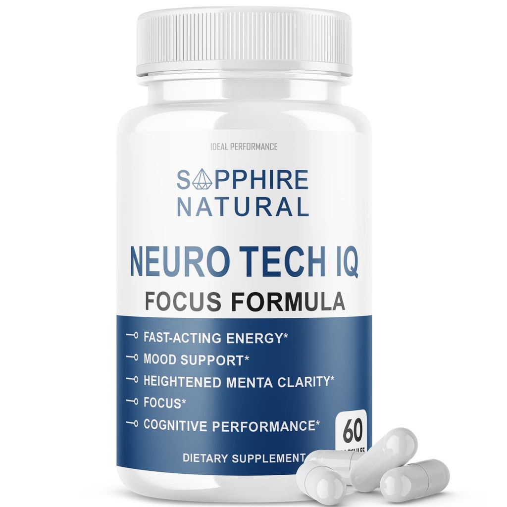 Neuro Tech IQ Suplement mózgu Neurotech Iq Focus Formula Pills (60 kapsułek)