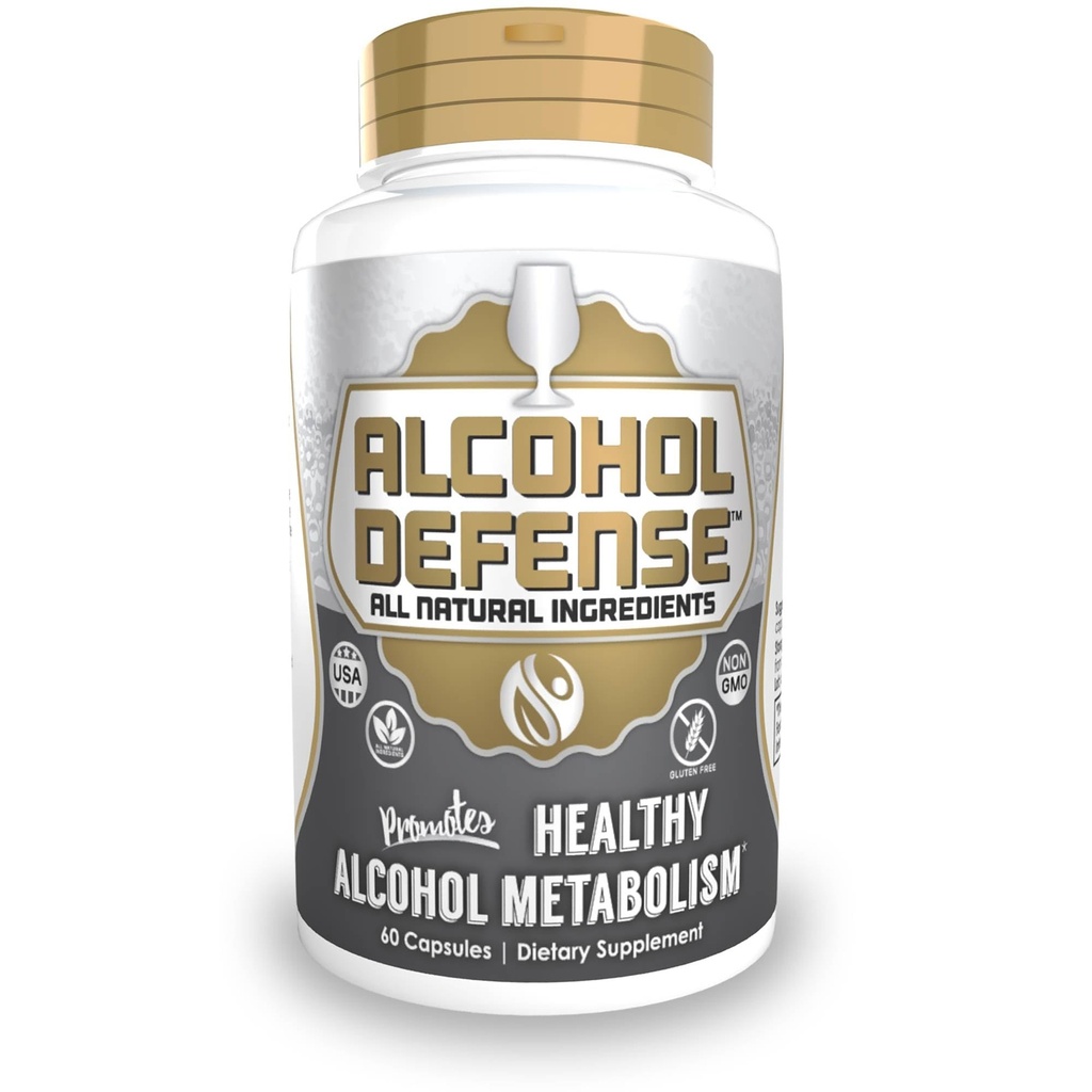 Alkohol Obrona Kapsułki 124; 60 Hrabia 124; Promotes Zdrowy Alkohol Metabolizm 124; Zawiera Dihydromyricetin, Ginger Extract