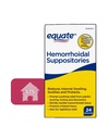 Równać hemoroidalne czopki, Ulga od spalania, Swędzenie i dyskomfort hemoroidów, 24 Count (Pack of 1) + STS Sticker.