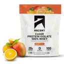 Aspect 100% Przezroczysty proszek z białka serwatki - Post Workout, Zero sztucznych zapachów i słodzików, Gluten Free, 5,5g BCAA, 2,1g Leucyna, Esential Amino Acids, Orange Mango, 20 Służenia