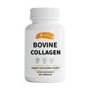 SIRUNES Kolagen bydlęcy Suplementy dla mężczyzn i kobiet I Zhydrolizowany Kolagen z trawy Bydlęce Kolagen Peptydy Suplement diety dla stawów, Nerve & Bone Support - Non-GMO, Anti-Aging - 100 Kapsułki